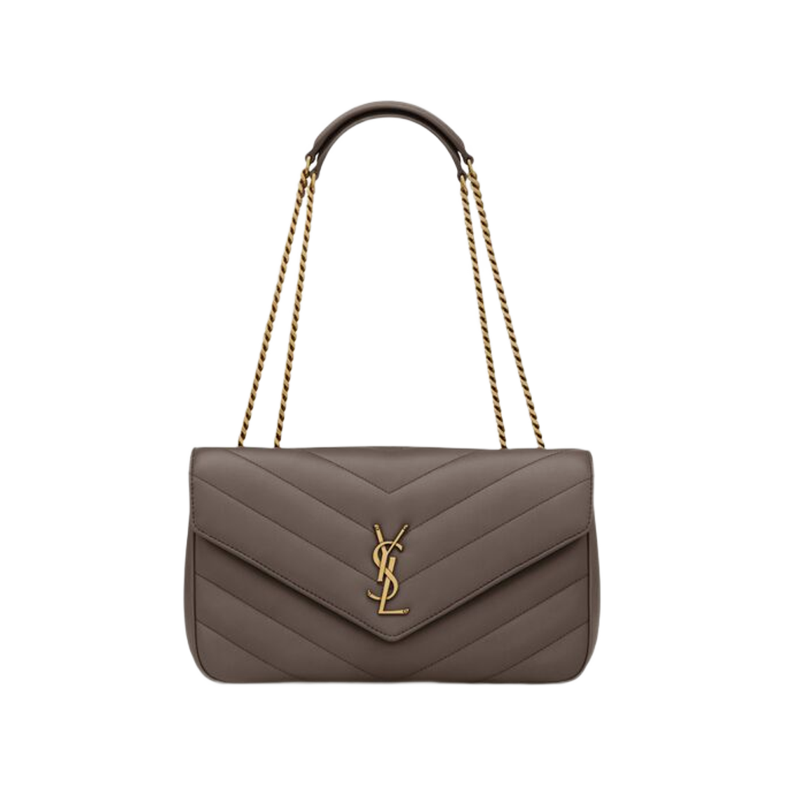 801439-AAEAX-1997 Saint Laurent Loulou Medium in Matelasse Lambskin Urban Grey