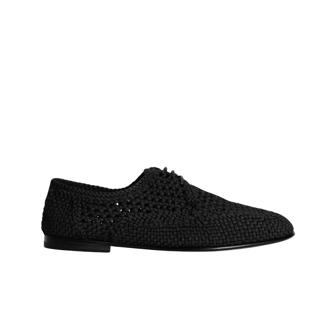 A10863A9L6480999 Dolce & Gabbana Woven Fabric Derby Black