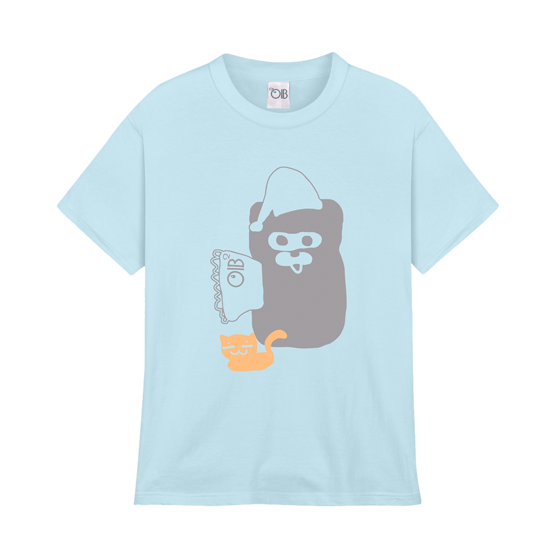 OIB2511 OIBOIB AQU & chocho Good Night T-Shirt Sora