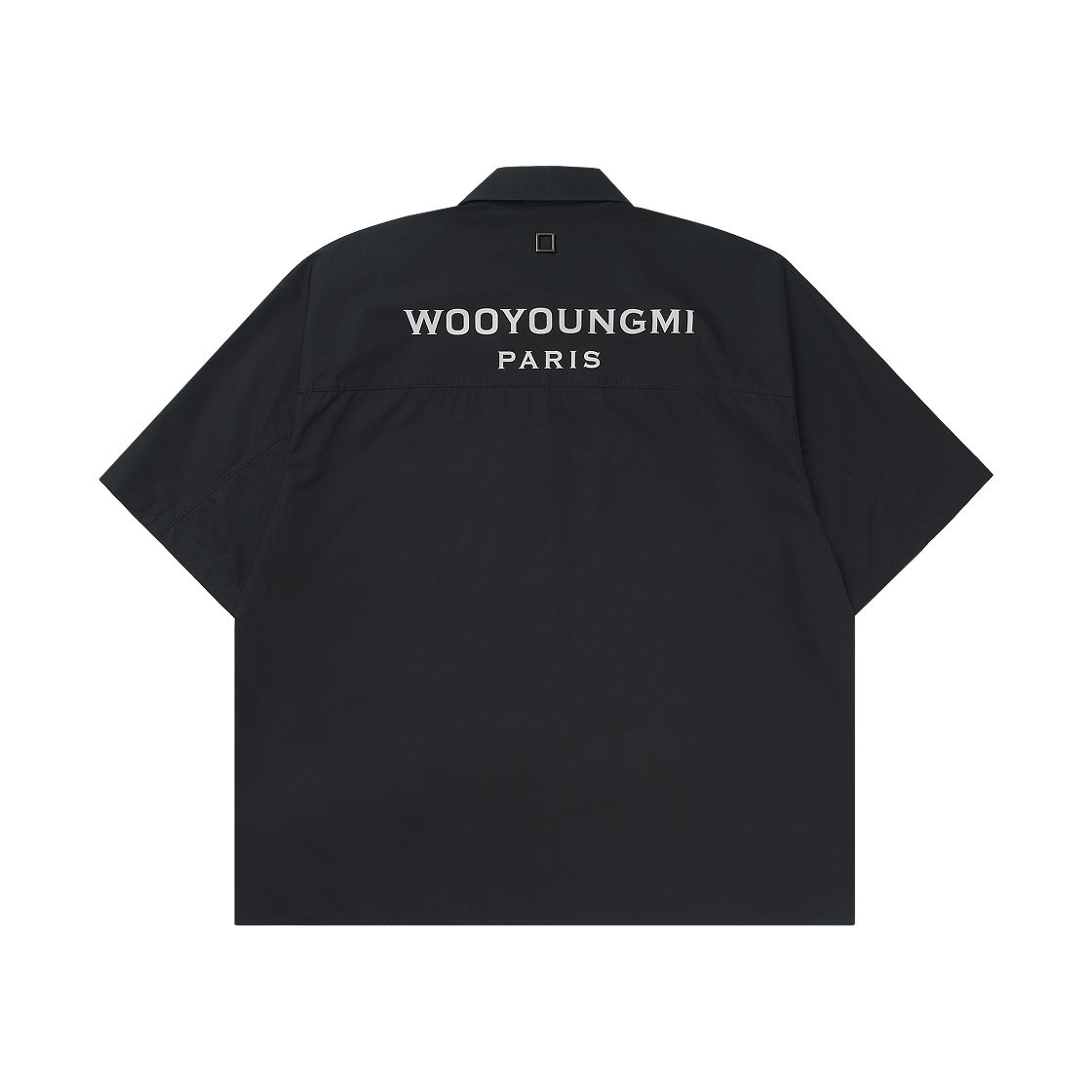 우영미 백로고 숏슬리브 셔츠 블랙 - 24SS(Wooyoungmi Back Logo Short Sleeve Shirt Black - 24SS) - 1
