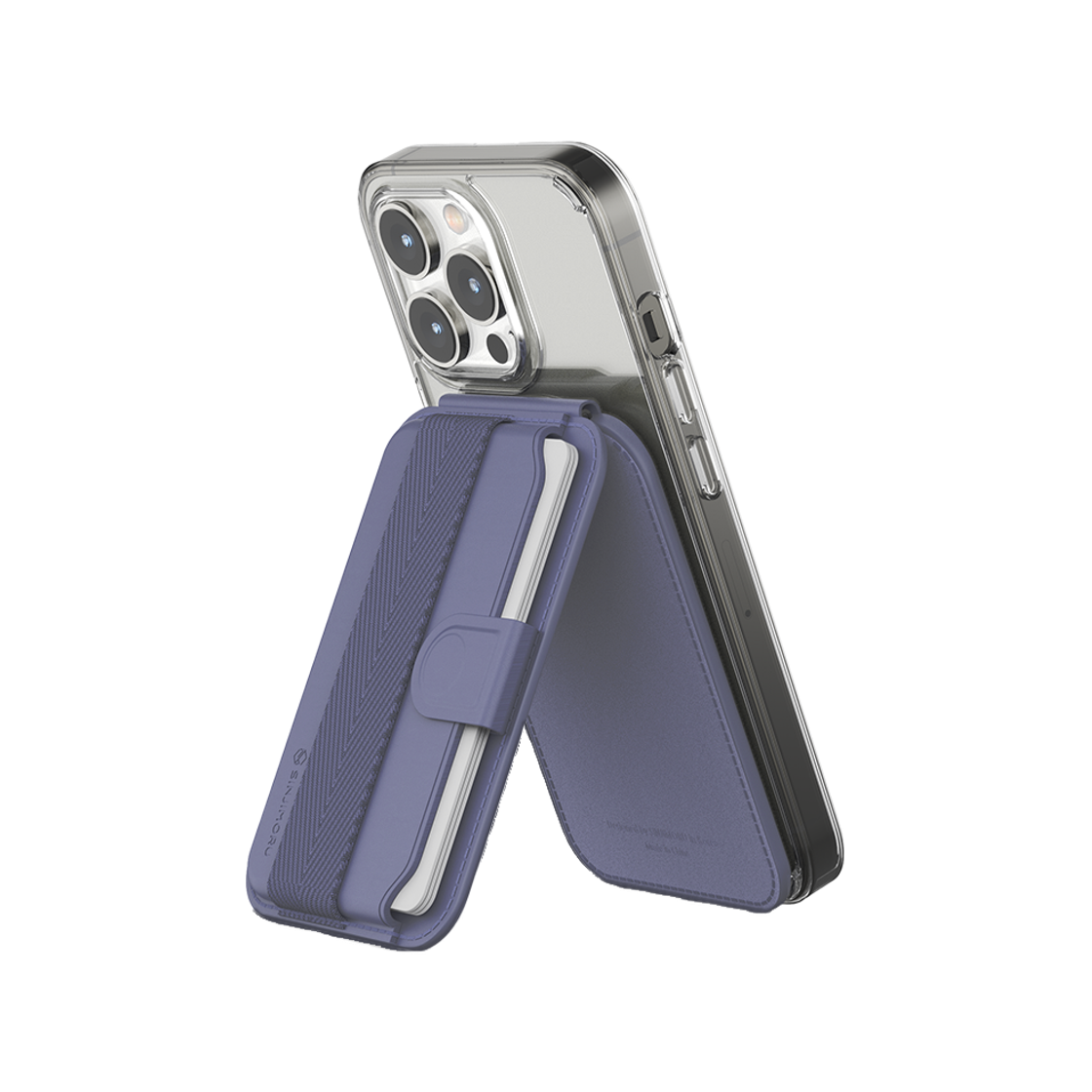 S351100004 SINJIMORU MagSafe M Pull Tab Stand Card Wallet Case Lavender