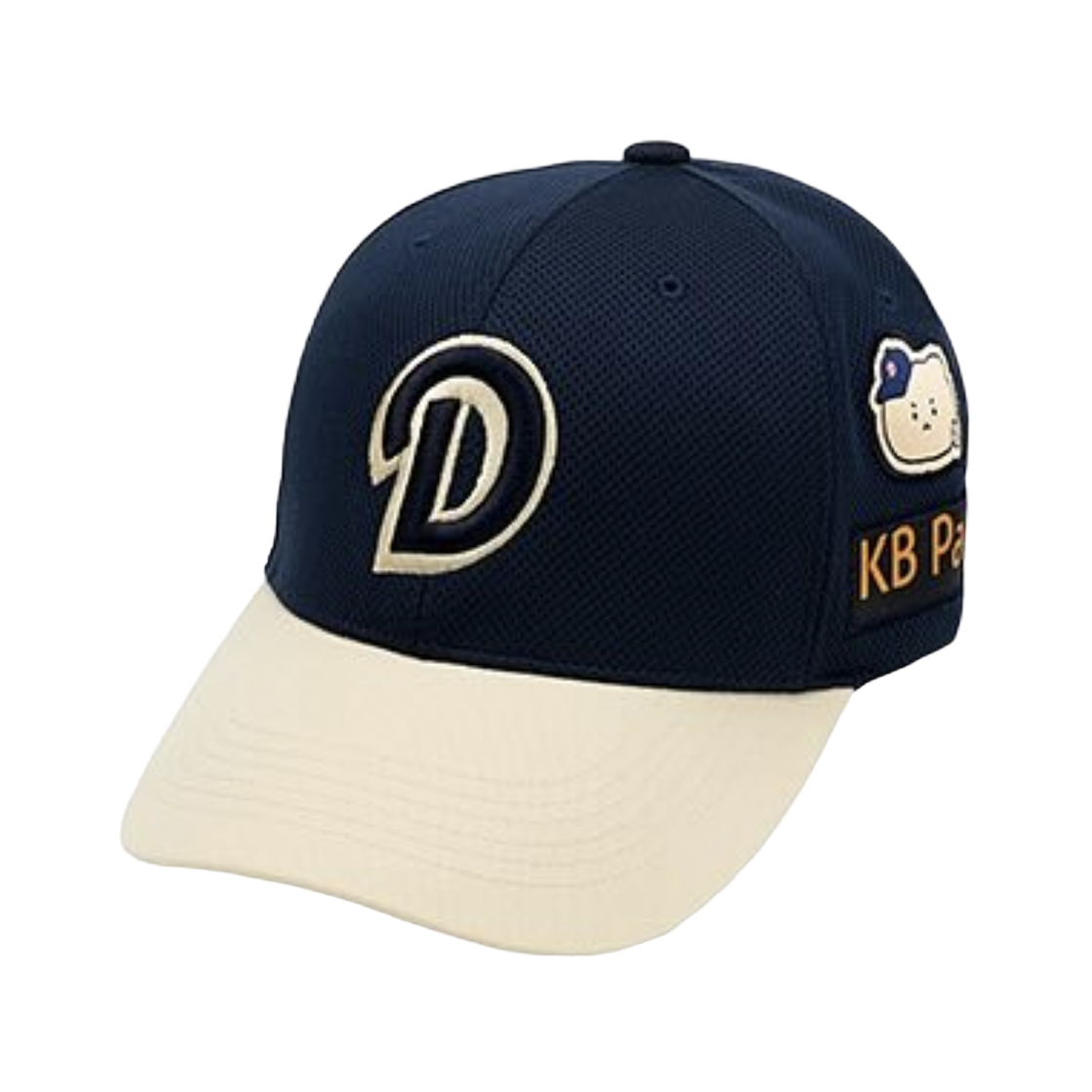 두산 베어스 x 망그러진곰 캡 내츄럴 네이비(Doosan Bears x Manggom Cap Natural Navy)