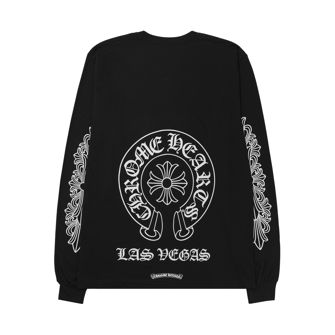 크롬하츠 홀스슈 롱슬리브 티셔츠 블랙 - 라스베이거스 한정(Chrome Hearts Horseshoe LS T-Shirt Black - Las Vegas Exclusive)