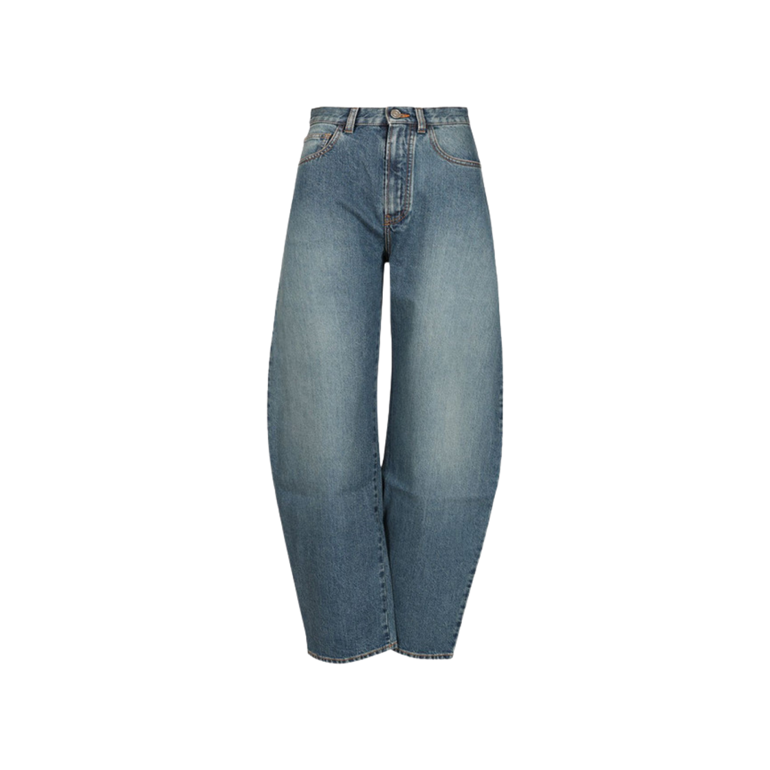 AA9P0176D006B-505 (W) Alaia Round Denim Pants Mineral