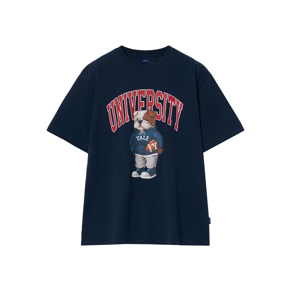 YEM1SS302ANA Yale University Dan Short Sleeve T-Shirt Navy/Red