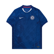 Nike Chelsea FC 2025/26 Stadium Home Dri-Fit Soccer Replica Jersey Rush Blue White (Non Marking Ver.)