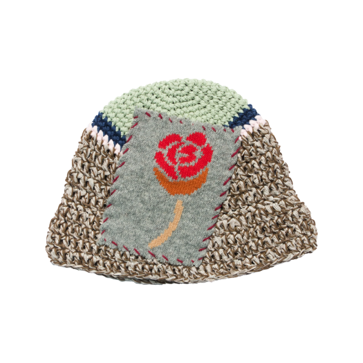 MSBK25SSCS21BR Misu A Barbe Frame Roses Summer Bucket Browny