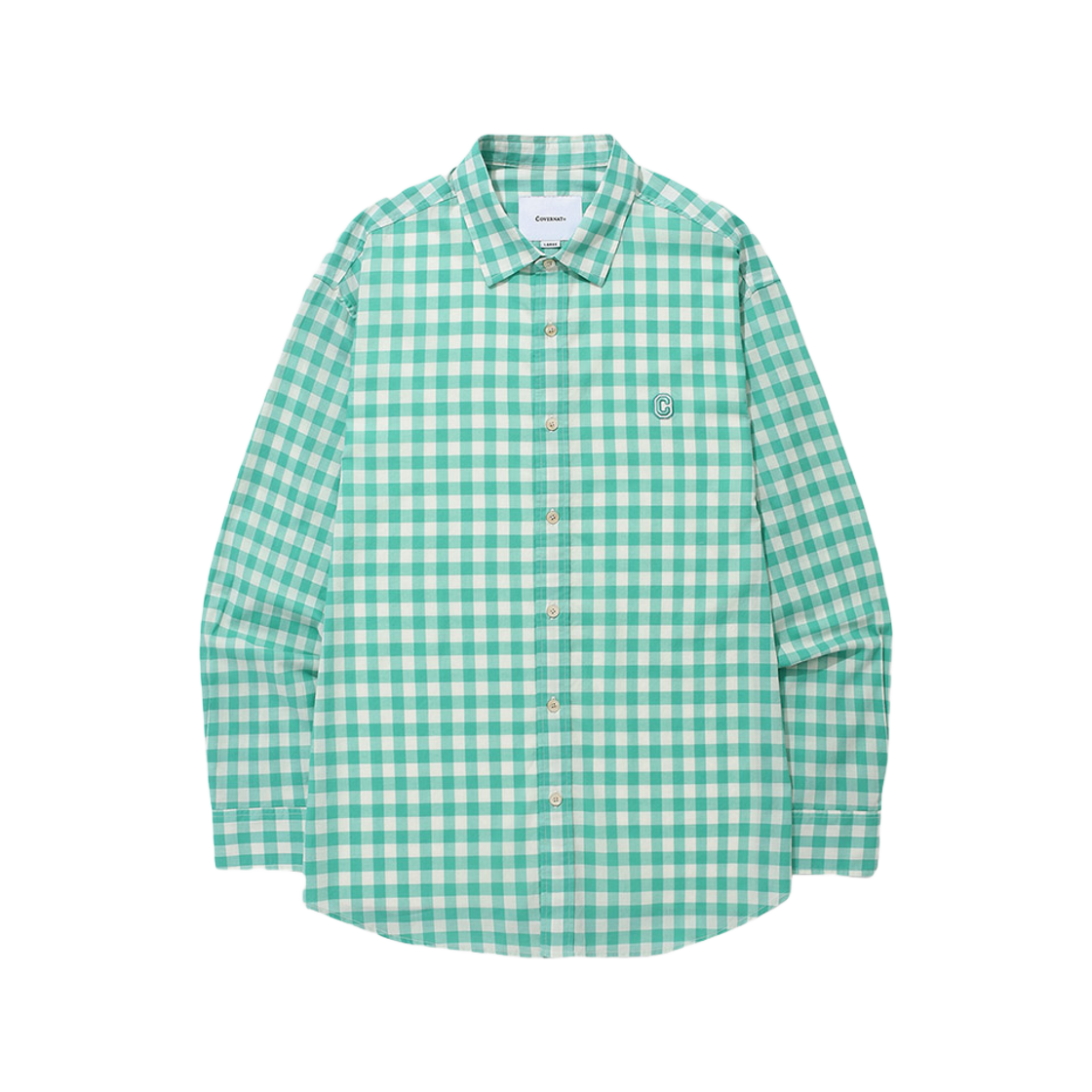 커버낫 깅엄 체크 셔츠 그린