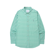 Covernat Gingham Check Shirts Green