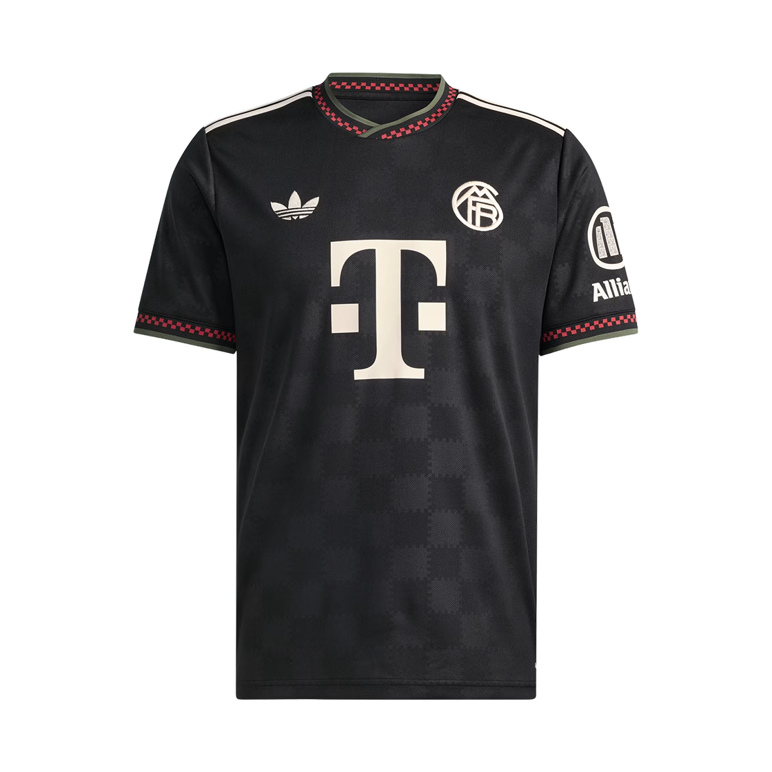 아디다스 FC 바이에른 뮌헨 2025/26 3rd 저지 블랙 헤일로 아이보리 - KR 사이즈 (논 마킹 버전)(Adidas FC Bayern Munchen 2025/26 3rd Jersey Black Halo Ivory - KR Sizing (Non Marking Ver.))