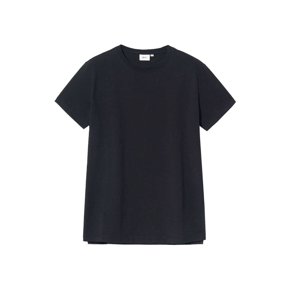 YEM1SS204ABK Yale [PREMIUM COTTON] Women's GIZA Cotton T-Shirt Black