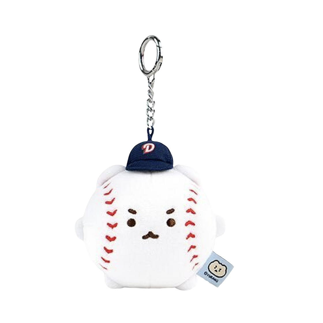 두산 베어스 x 망그러진곰 야구공 미니 플러시 키링(Doosan Bears x Manggom Baseball Mini Plush Keyring)