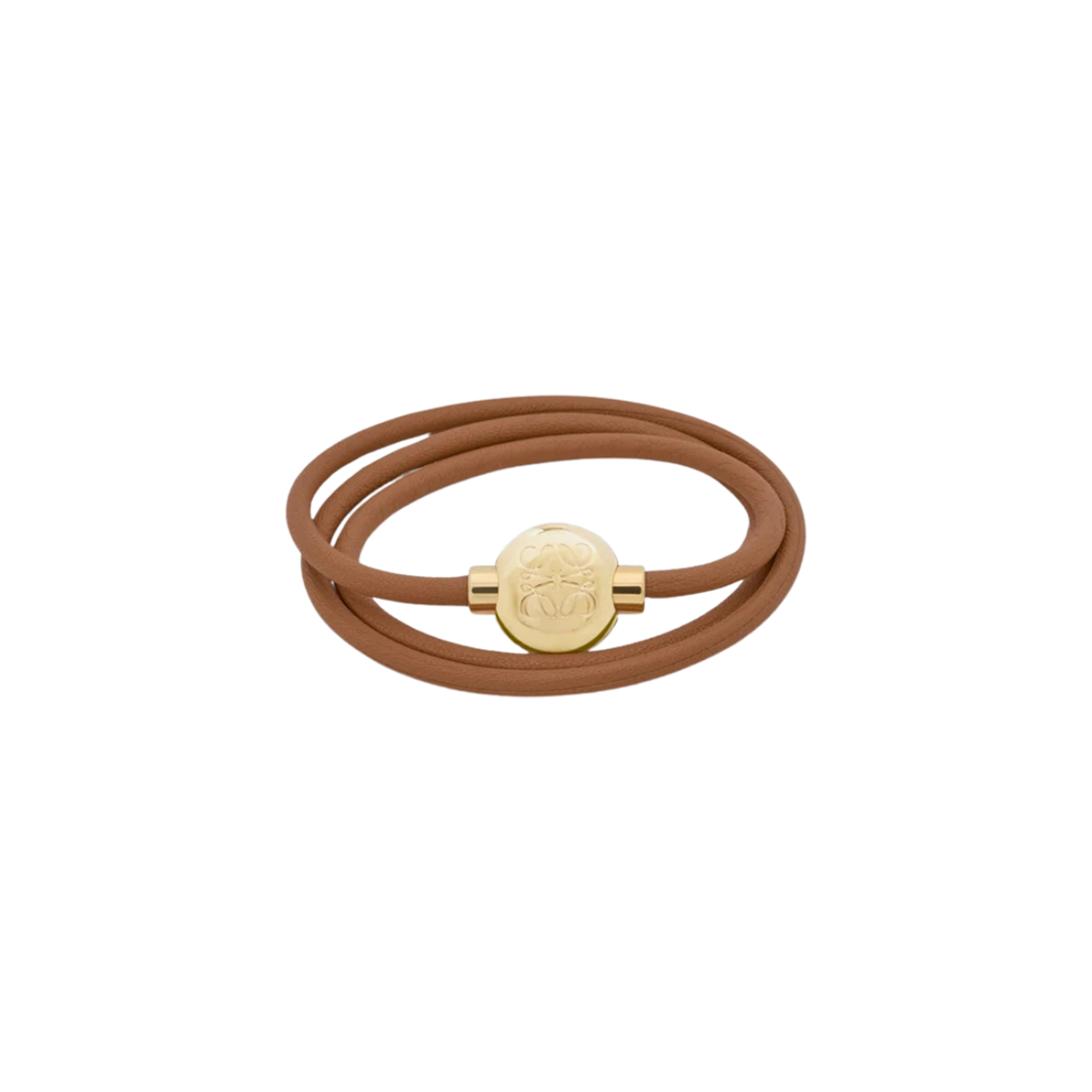 JJ07240X01-2599 (W) Loewe Pebble Bracelet in Calfskin Warm Desert Gold