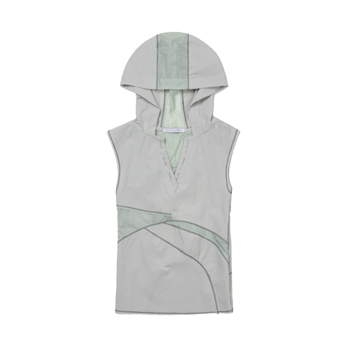 미스테페넘 버전 2.5 후디 슬리브리스 라이트 그레이(MYSTEPHENM VOL. 2.5 Hoodie Sleeveless Light Grey) - 1
