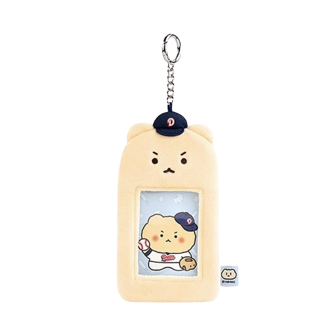 두산 베어스 x 망그러진곰 포토 카드 홀더 키링(Doosan Bears x Manggom Photo Card Holder Keyring)