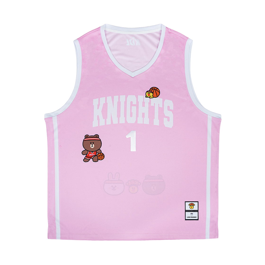 KBL x 라인 프렌즈 SK 유니폼 핑크 (논 마킹 버전)(KBL x Line Friends SK Uniform Pink (Non Marking Ver.))
