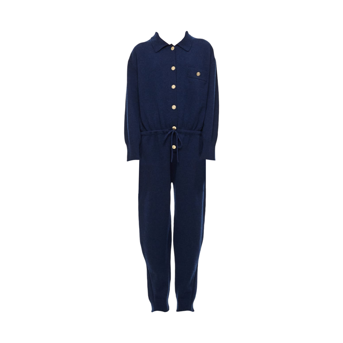 (W) 배리 캐시미어 점프수트 블루((W) Barrie Cashmere Jumpsuit Blue)