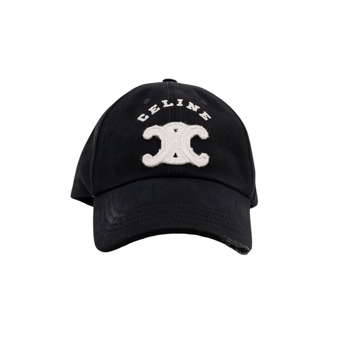 셀린느 트리옹프 개버딘 베이스볼 캡 블랙(Celine Triomphe Gabardine Baseball Cap Black)