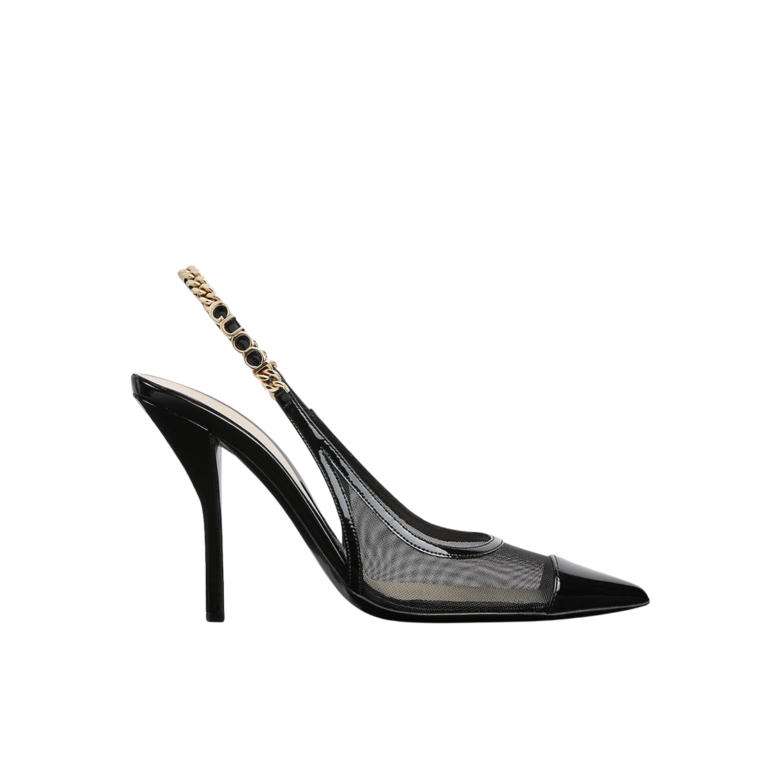 (W) 구찌 시그노리아 슬링백 펌프 블랙((W) Gucci Signoria Slingback Pump Black) - 1