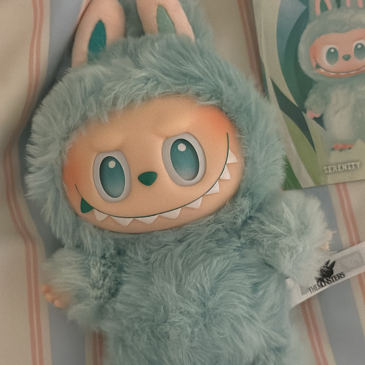 Pop Mart Labubu The Monsters Highlight Series Serenity Keyring (Opened Case) 착용 스타일