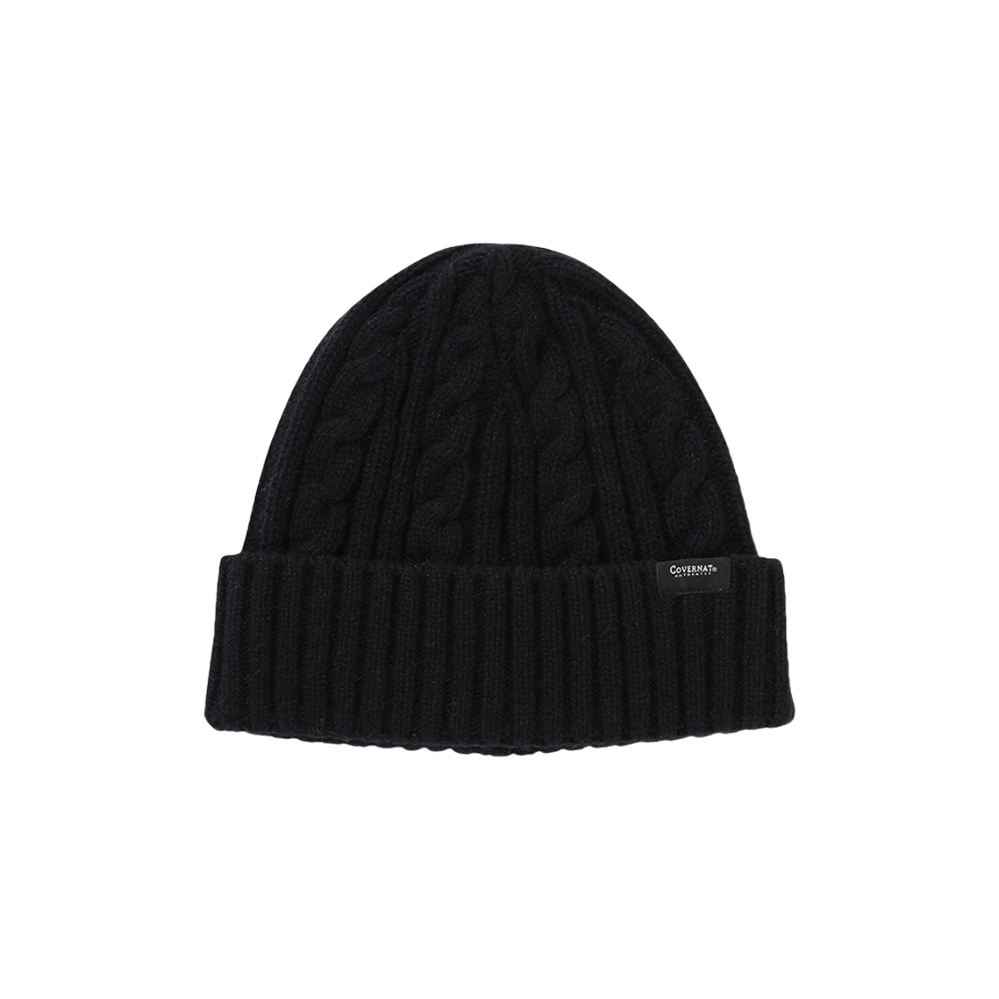 CO2404CA02BK Covernat Authentic Cable Wool Beanie Black