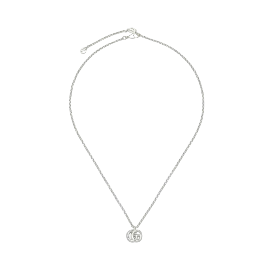(W) 구찌 GG 마몽 네클리스 925 스털링 실버((W) Gucci GG Marmont Necklace 925 Sterling Silver)