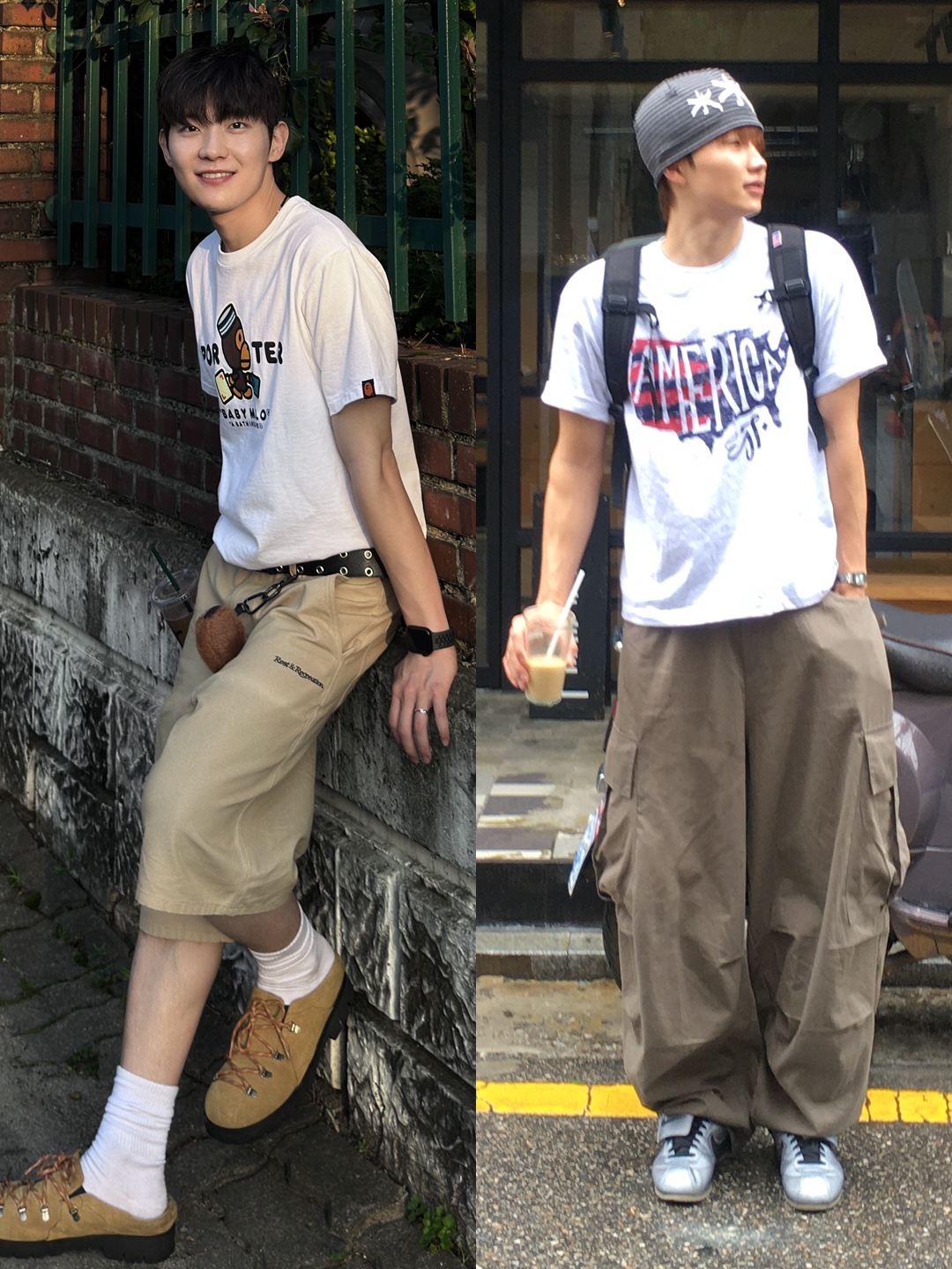 Stussy x Our Legacy Work Shop Mid-depth Cap Navy, Our Legacy Belt 2cm Leather Black 착용 스타일 - 3