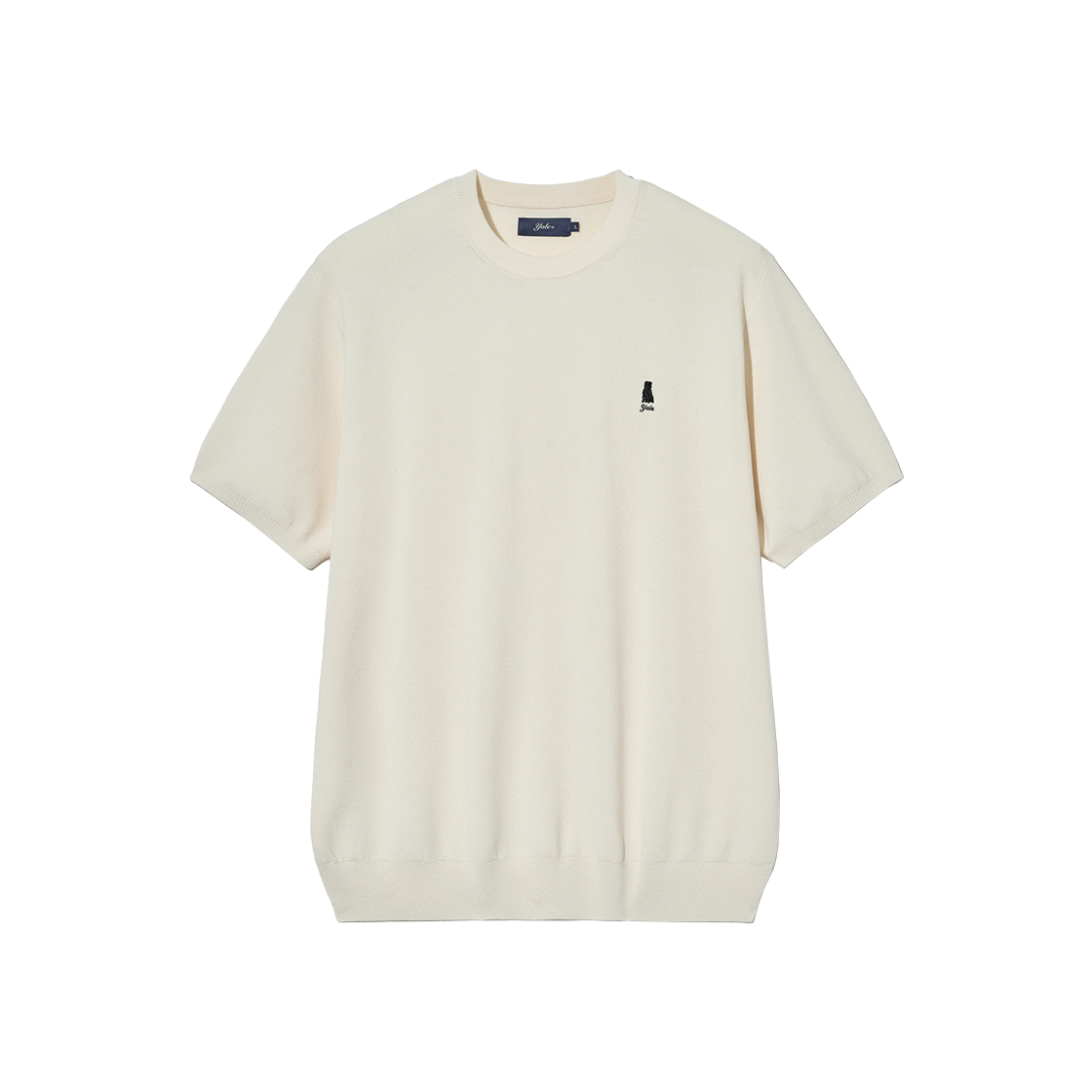예일 컴포트 쿨 라운드 반팔니트_아이보리(Yale Comfort Cool Round Short Sleeve Knit Ivory) - 1