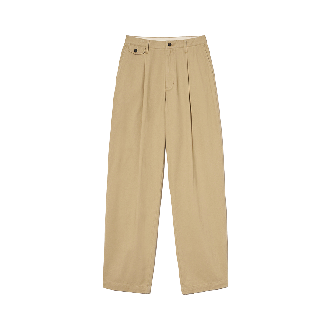 YEF1PT350ABE Yale Premium Vintage One Tuck Coin Pocket Regular Chino Pants Begie