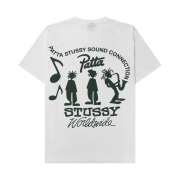 Stussy x Patta Sound Connection T-Shirt White