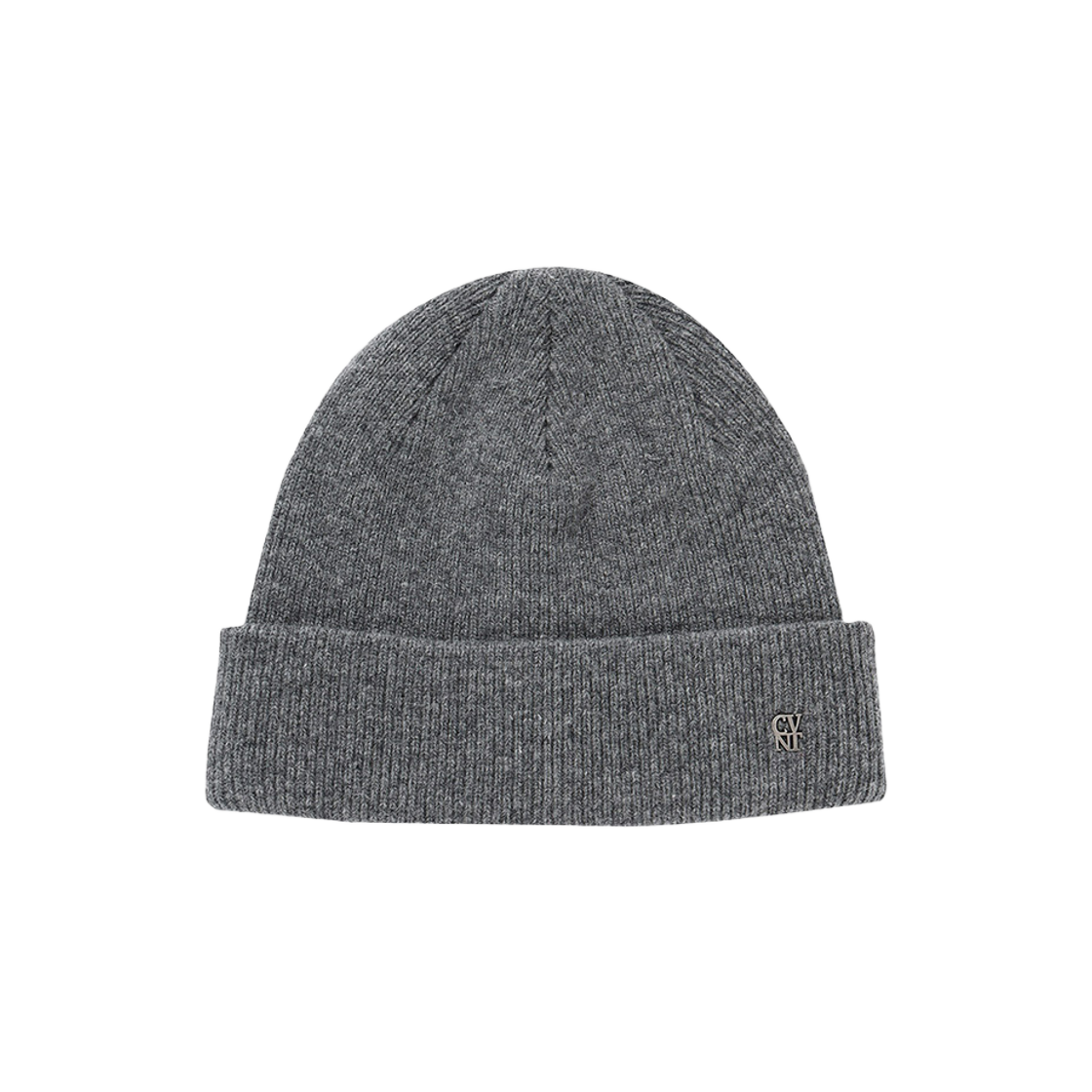 CO2404CA03CH Covernat Authentic CVNT Logo Wool Beanie Charcoal