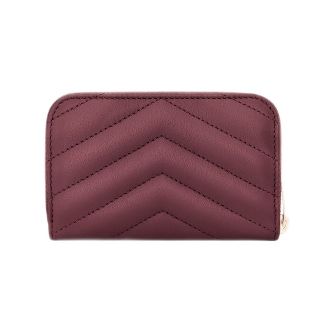 생로랑 카산드라 체인지 퍼스 램스킨 루즈 카베르네(Saint Laurent Cassandre Change Purse in Lambskin Rouge Cabernet) - 2