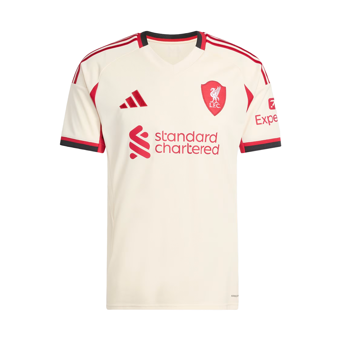아디다스 리버풀 FC 2025/26 어웨이 저지 원더 화이트 - KR 사이즈 (논 마킹 버전)(Adidas Liverpool FC 2025/26 Away Jersey Wonder White - KR Sizing (Non Marking Ver.))