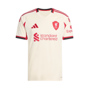 Adidas Liverpool FC 2025/26 Away Jersey Wonder White - KR Sizing (Non Marking Ver.)