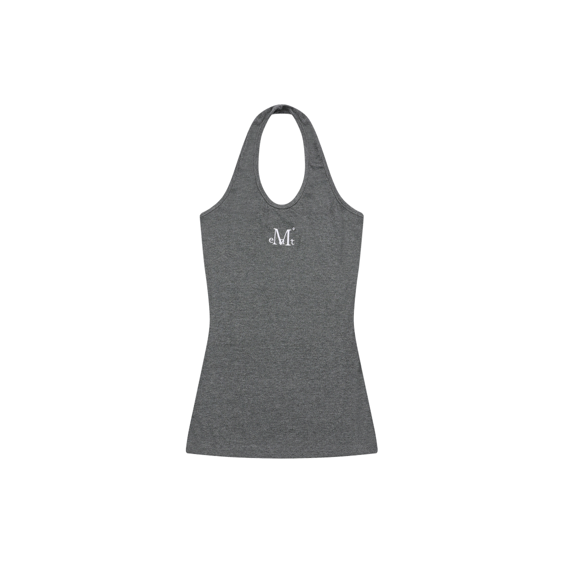 무센트 뉴디 홀터넥 롱 슬리브리스 나시 차콜(MUCENT Newdy Halter Neck Long Sleeveless Charcoal) - 1