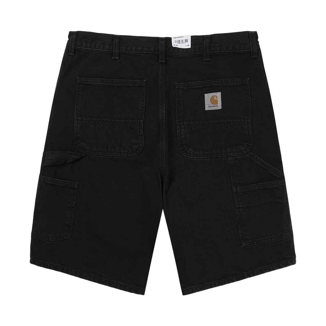 칼하트 WIP 스미스 데님 싱글 니 쇼츠 블랙 스톤 워시드(Carhartt WIP Smith Denim Single Knee Short Black Stone Washed)