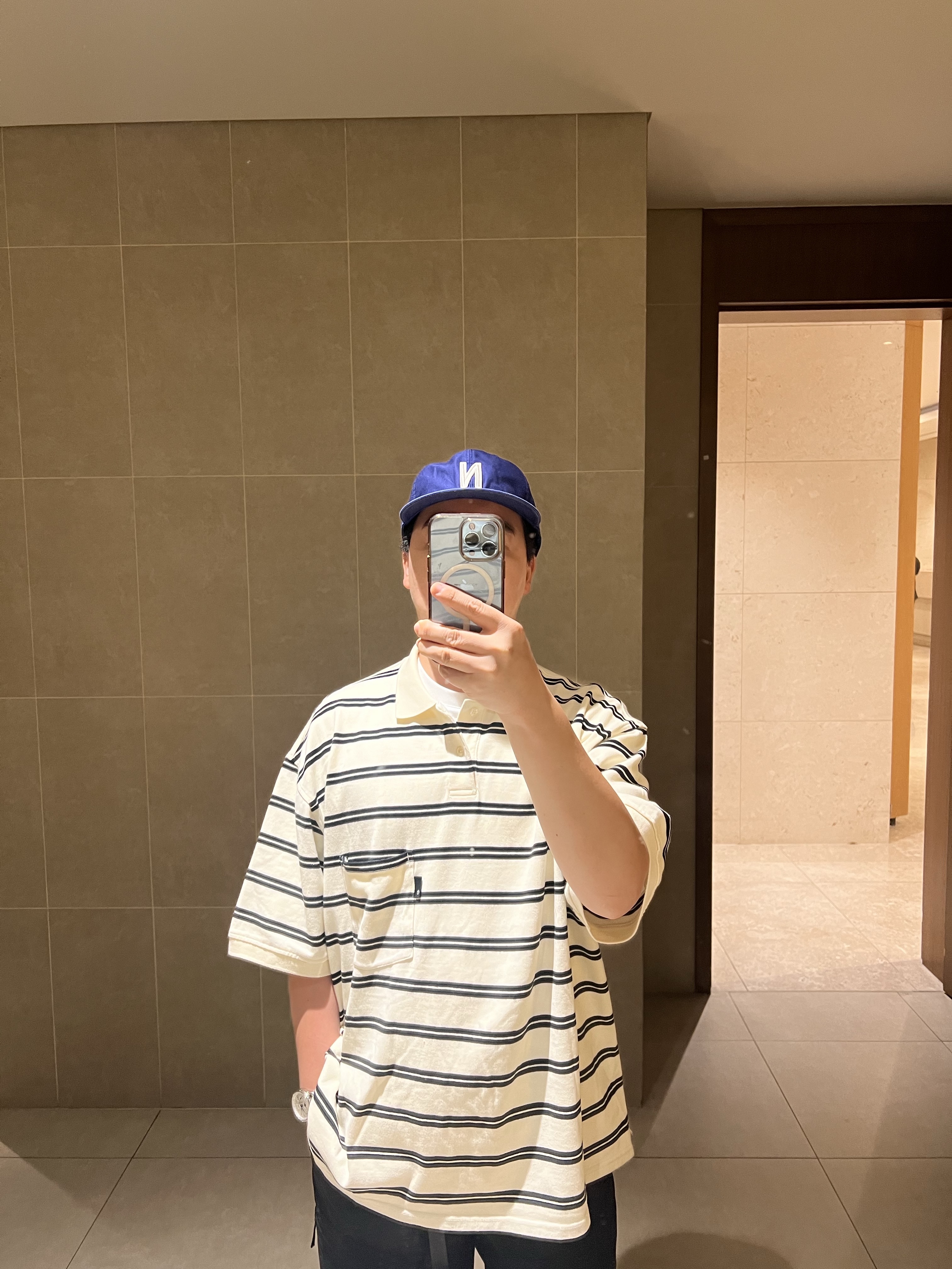 Tef Stores x Collect Pieces NN Japan Frenchblue P 착용 스타일