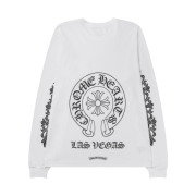 Chrome Hearts Horseshoe LS T-Shirt White - Las Vegas Exclusive