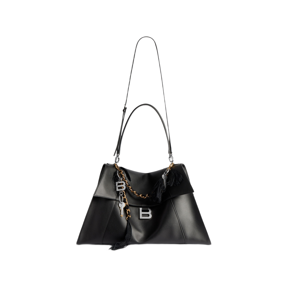 발렌시아가 아워글래스 소프트 핸드백 라지 블랙(Balenciaga Hourglass Soft Handbag Large Black) - 3