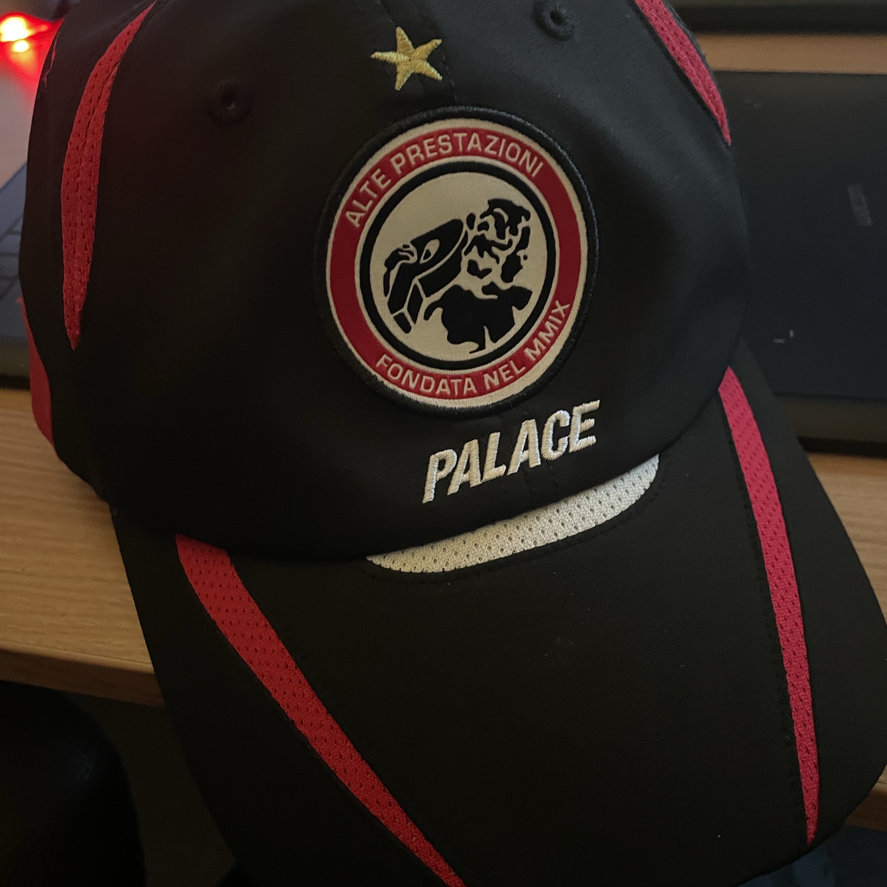 Palace Pro Team 6-Panel Black - 25SS 착용 스타일