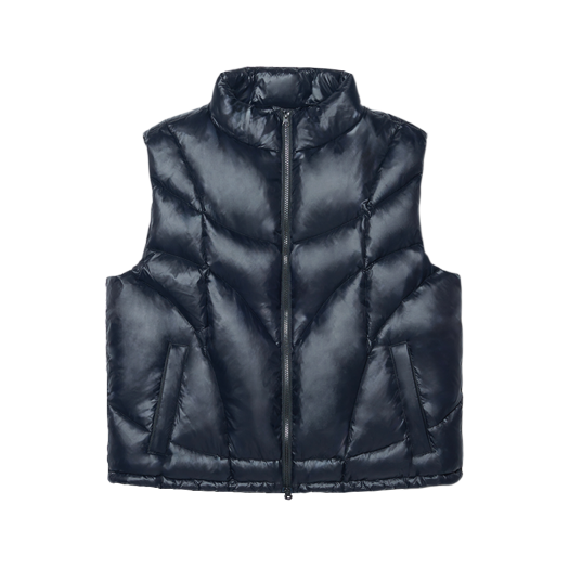 NM64DW03M1GB NOMANUAL Parabola Duck Down Vest Glossy Black