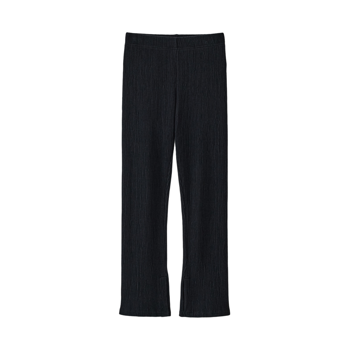 TA12415 TANNAT T/T Slit flared pants - Black