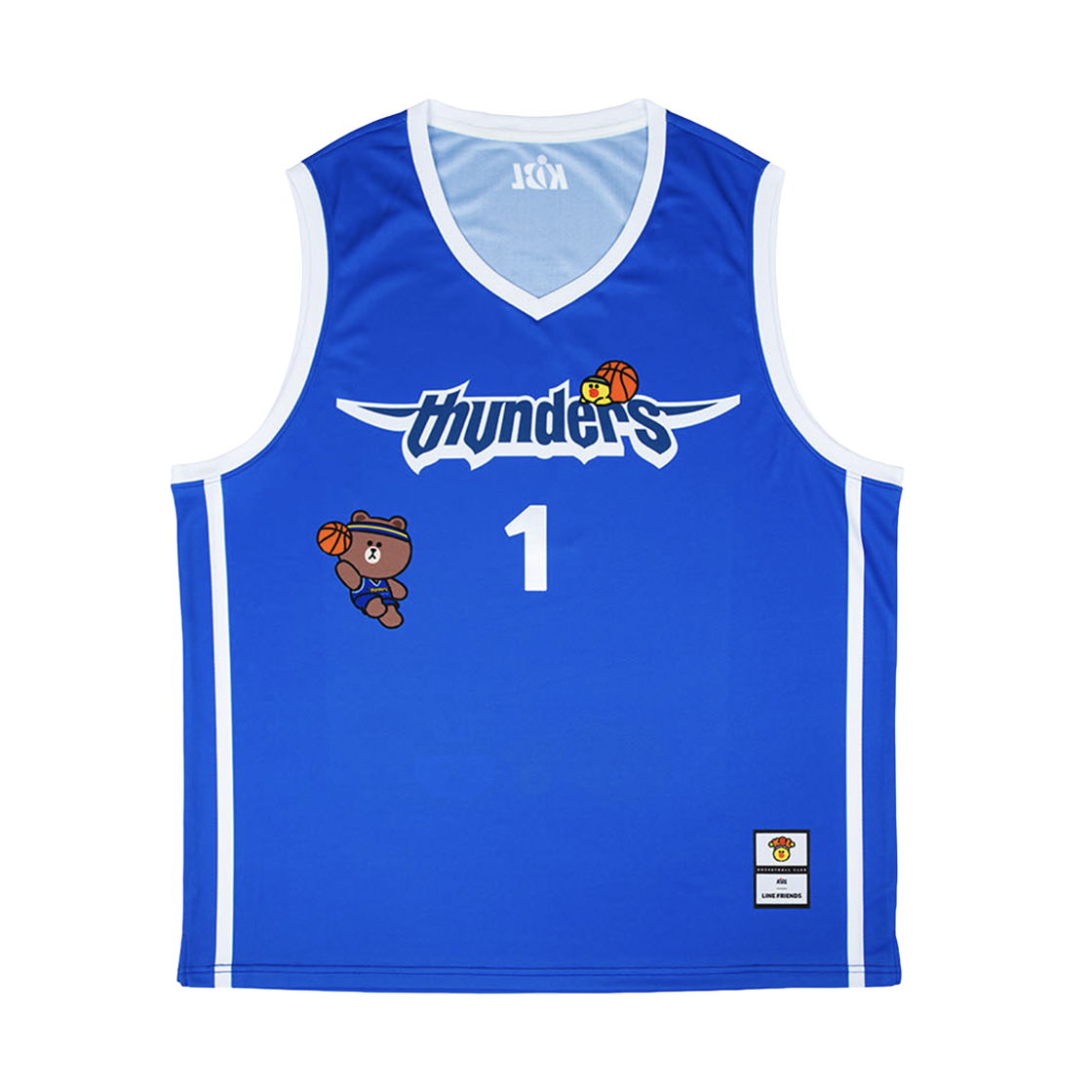 KBL x 라인 프렌즈 삼성 유니폼 블루 (논 마킹 버전)(KBL x Line Friends Samsung Uniform Blue (Non Marking Ver.))