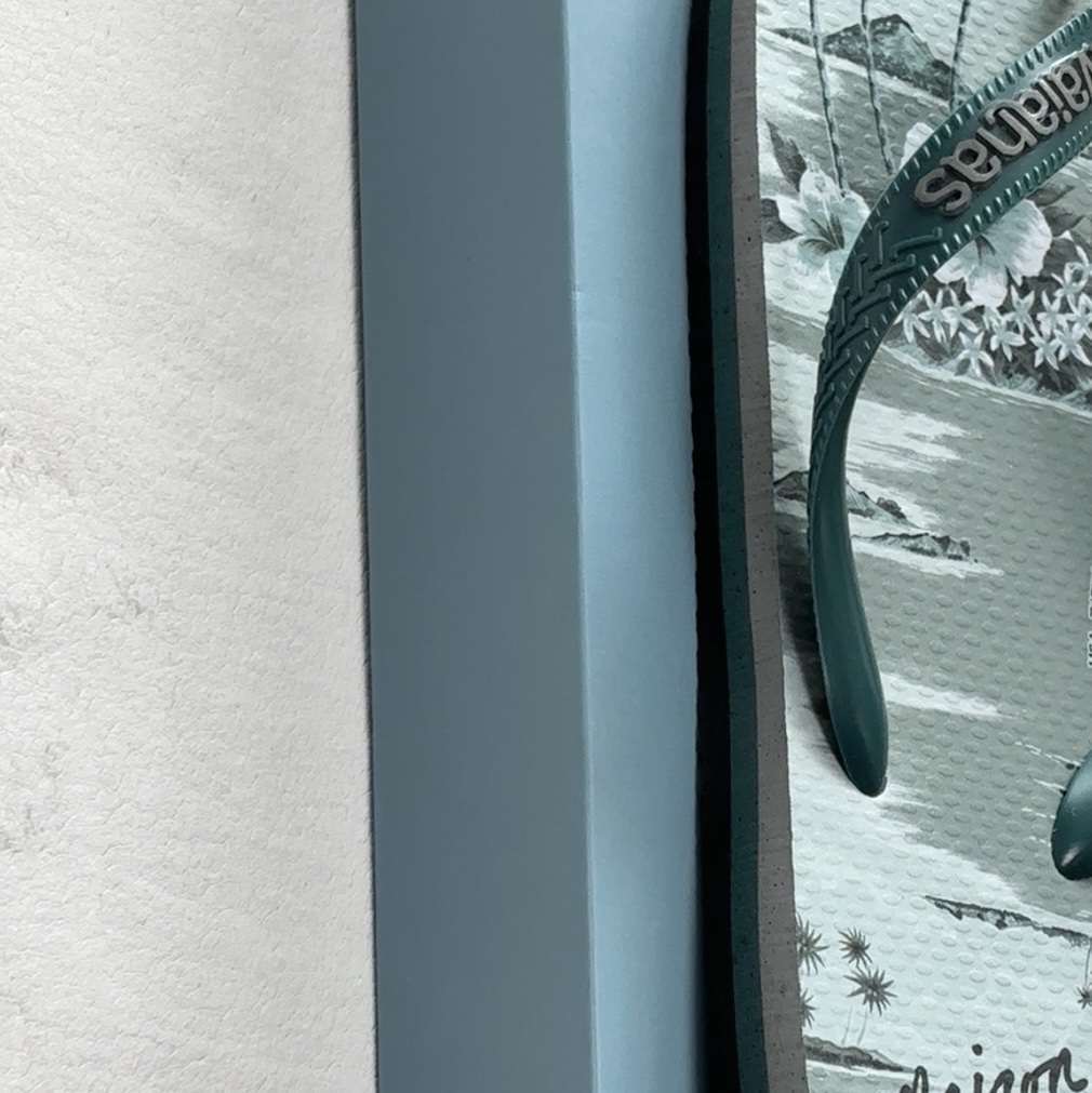 Maison Kitsune x Havaianas Hawaiian Filp Flop Seafoam Design 착용 스타일 - 3