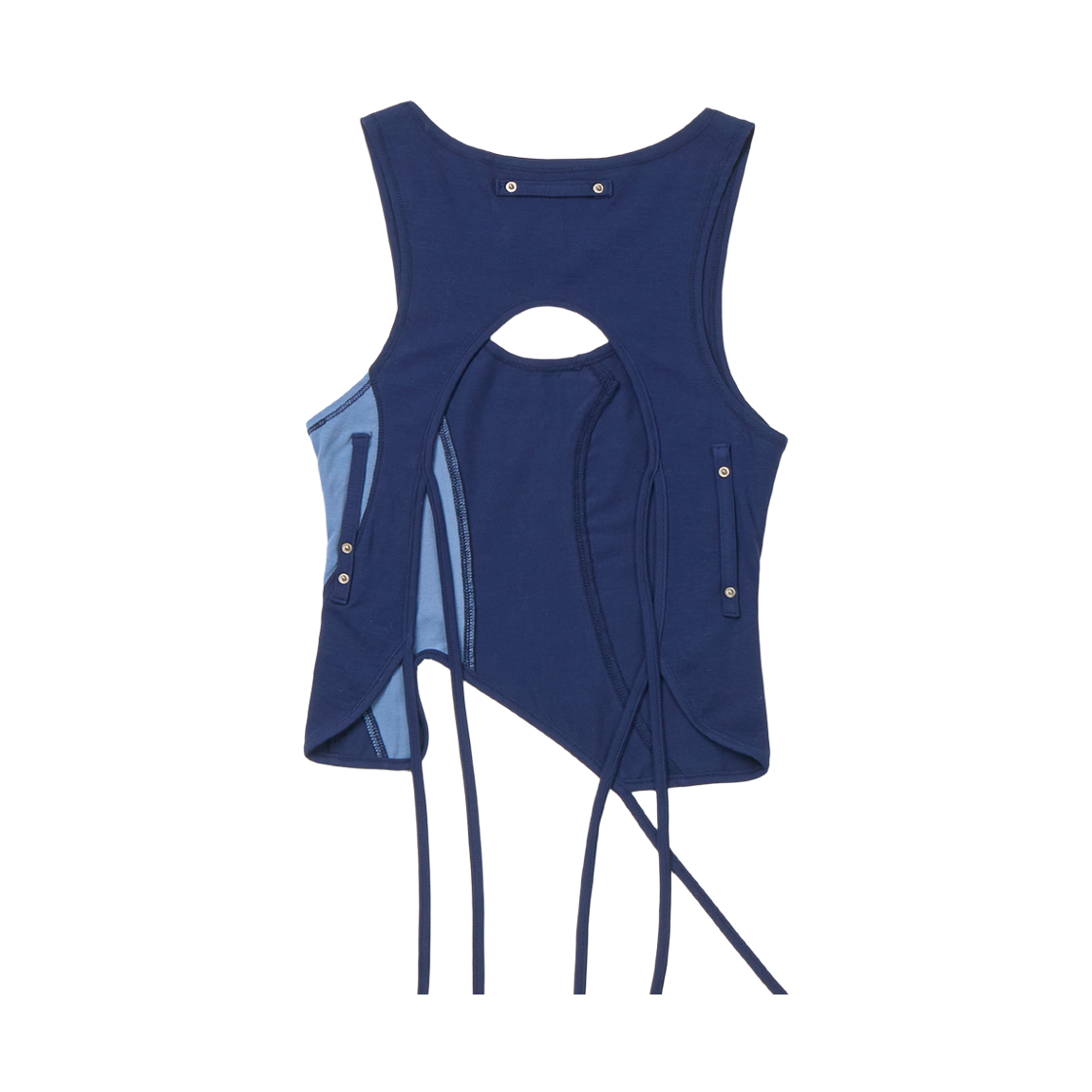 미스테페넘 버전 2.5 피어스드 슬리브리스 네이비(MYSTEPHENM VOL. 2.5 Pierced Sleeveless Navy) - 2