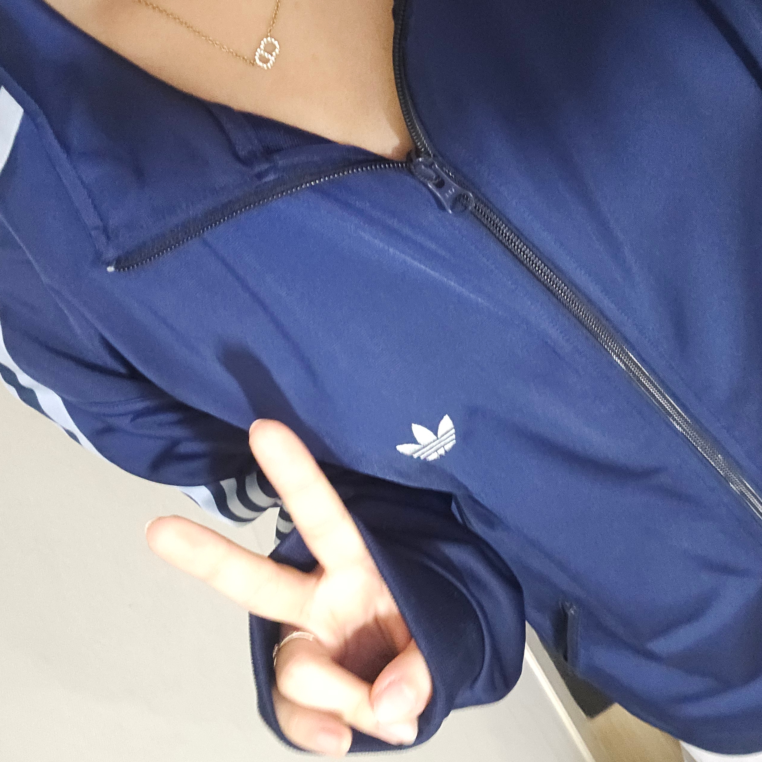 Adidas Originals Beckenbauer Track Jacket Night Indigo - KR Sizing 착용 스타일