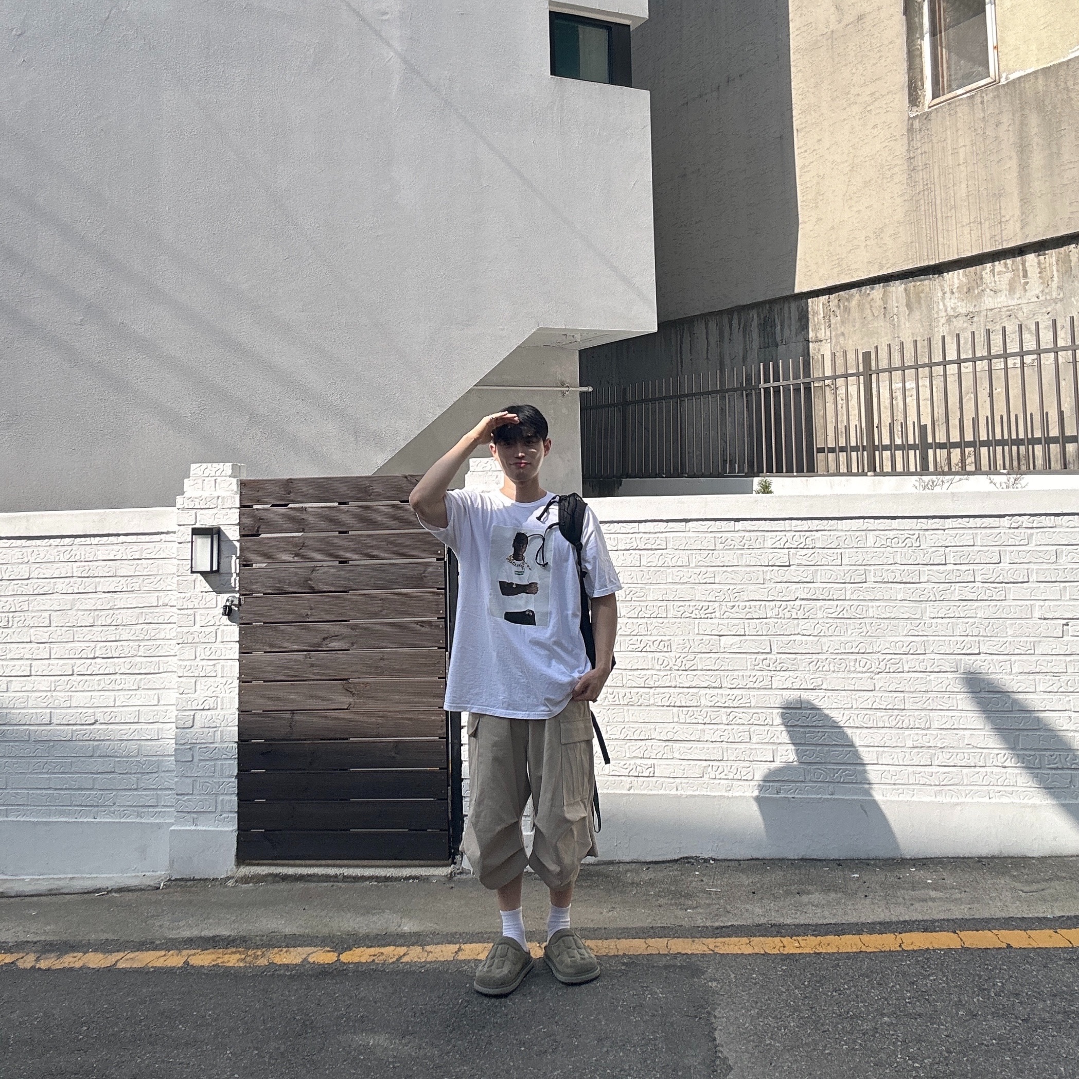 Salomon x MM6 Maison Margiela XT-15 Black, Kinchi x Yiyae Bone Mule Khaki 착용 스타일 - 1