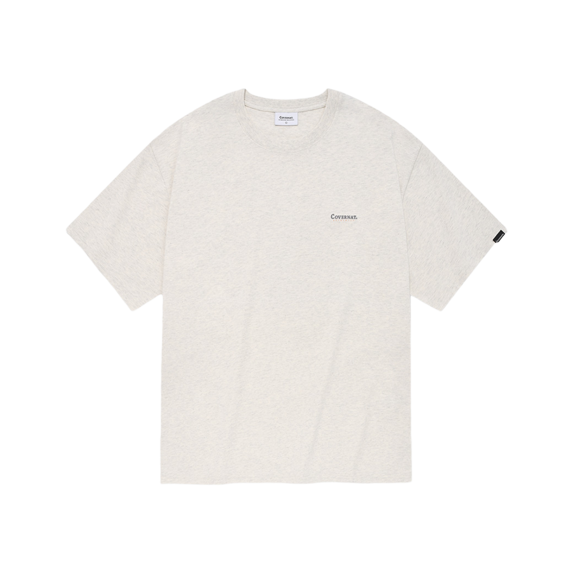 커버낫 스몰 어센틱 로고 티셔츠 오트밀