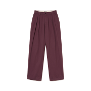 Yale Premium Vintage Two Tuck Wide Chino Pants Purple