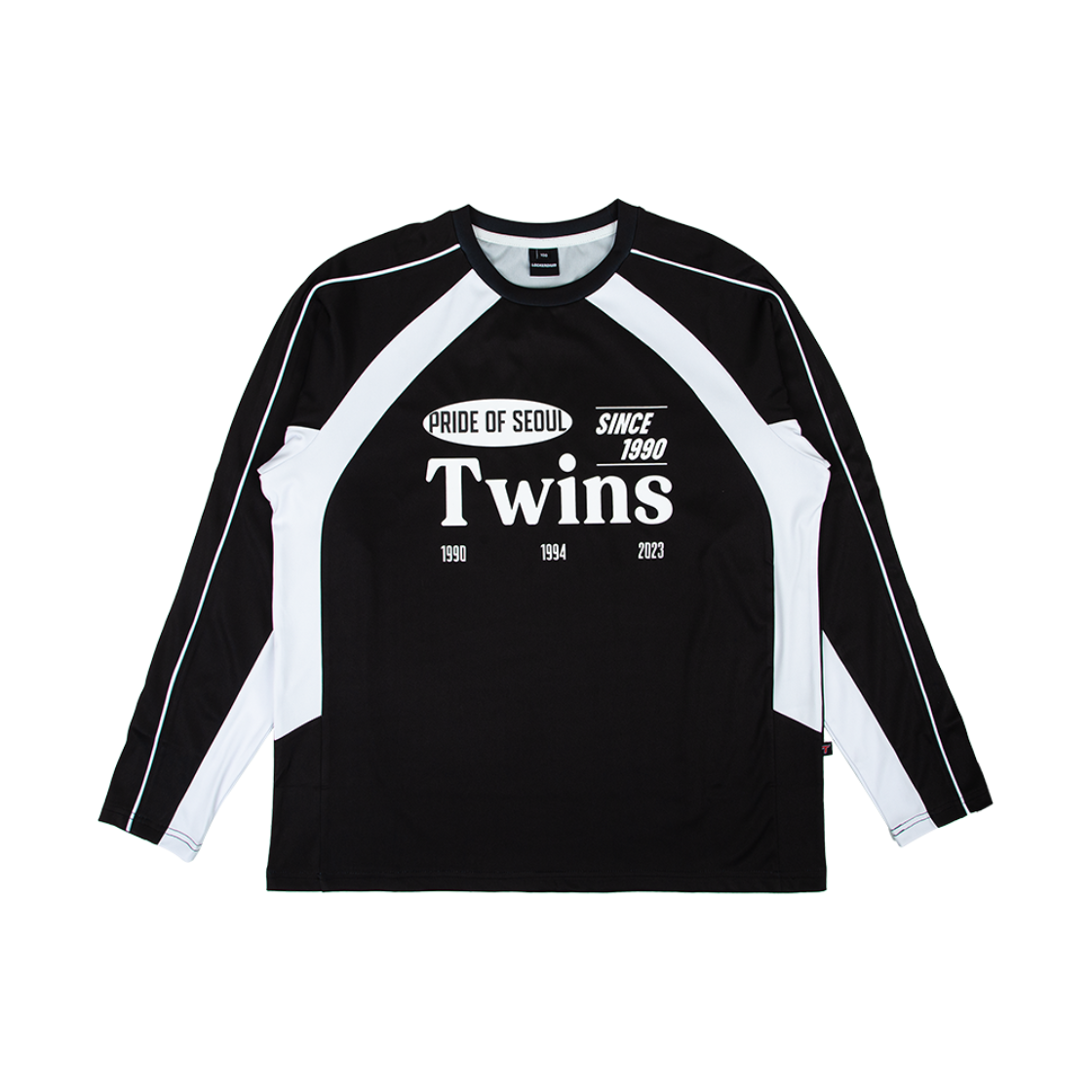 LD255UPTTS012 LG TWINS Collection Heritage Long Sleeve T-Shirt BLACK